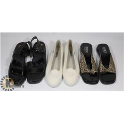 3 PAIRS LADIES SHOES - NEW