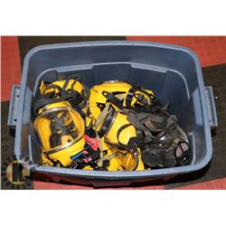 TOTE OF DRAGER MADE IN GERMANY HAZ MASKS W/ RADIOS