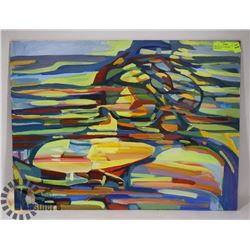 ORIGINAL OIL ON BOARD "ABSTRACT"