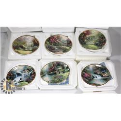 12 MONTH THOMAS KINCADE COLLECTIBLE PLATES W/