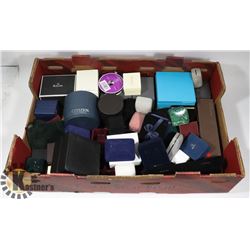 LOT OF ASSORTMENT OF JEWELLERY BOXES & WATCH CASES