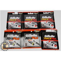 BAG OF GILLETTE REPLACEMENT BLADES