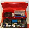 Image 1 : LARGE TOOL BOX FILLED WITH SOLDERING ACCESSORIES