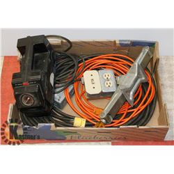 LARGE BOX HEAVY DUTY EXTENSION CORDS, RECEPTACLE