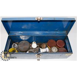 BLUE TOOL BOX TIRE REPAIR