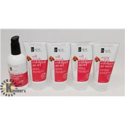 BAG OF BODY SCRUB AND LOTION