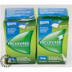 BAG OF ASSORTED NICORETTE
