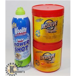 BAG OF RESOLVE AND WOOLITE POWER SHOT
