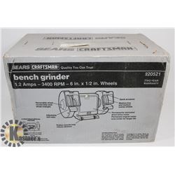 NEW UNOPENED CRAFTSMAN 3400 RPM BENCH GRINDER