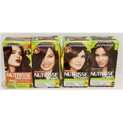 BAG OF ASSORTED GARNIER NUTRISSE HAIR COLOUR