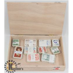 CIGAR BOX FILLED WITH 10X 100 BUNDLED AND