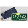 Image 1 : PAIR OF 1971 ALBERTA LICENCE PLATES