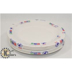 PKG OF 6 - OPAL 9" IVORY PLATE, MADE IN FRANCE