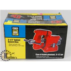 NEW UNOPENED 3 1/2 SWIVEL BENCH VISE