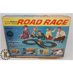 VINTAGE ELDON DELUXE ROAD RACE SLOT CAR SET-