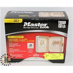 NEW MASTER LOCK STORAGE SECURITY-HOLDS 20 KEYS.