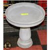 Image 1 : CONCRETE 2 PIECE BIRDBATH 14" X 14"