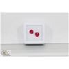 Image 1 : #23-MATCHING PAIR EARRING RED RUBY GEMSTONE 2.2CT