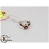 Image 1 : STERLING SILVER VINTAGE GARNET RING SIZE 5.5.