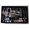 Image 1 : 6)  LOT OF 15 ASSORTED FASHION EARRINGS