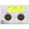 Image 1 : LOT OF 2 CANADA LARGE PENNIES 1914, 1916