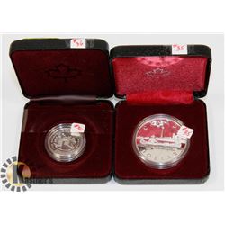 LOT OF 2 CANADA COINS 1984 $1 COIN, 1992 NOVA