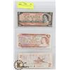Image 1 : LOT OF 3 CANADA $2 BILLS 1954, 1974, 1986