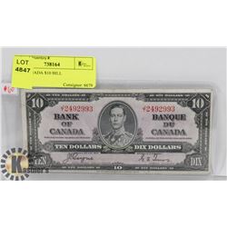 1937 CANADA $10 BILL