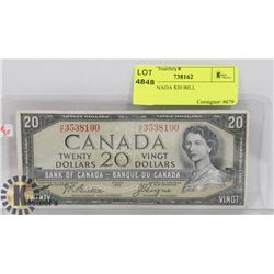 1954 CANADA $20 BILL