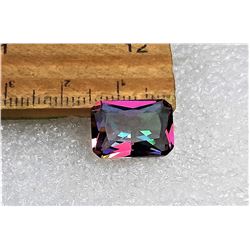 8)  RECTANGULAR CUT NATURAL RAINBOW