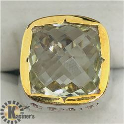 GREEN AMETHYST MEN'S RING