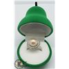 Image 4 : SILVER PEARL CUBIC ZIRCONIA  RING