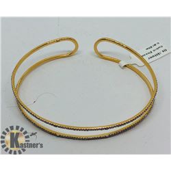 GOLD PLATED SILVER CUBIC ZIRCONIA  BRACELET