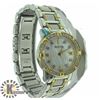 Image 2 : BULOVA TWO TONE CRYSTAL MOTHER OF PEARL FACE WATCH