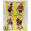 Image 1 : LOT OF 4 HOCKEY HEROES 1975 STAND UPS.