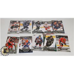 LOT OF 10 JUMBO UPPER DECK YOUNG GUN HOCKEY CARDS