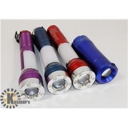 LOT OF 4 EDDIE BAUER ALUMINUM FLASHLIGHTS