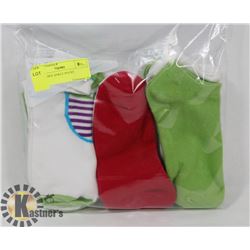 9 PK LADIES ANKLE SOCKS