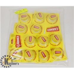 LOT OF 12 NEW CARMEX LIP BALMS - ALL INDIVIDUALLY