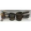 Image 1 : LOT OF NINE 4" CAST IRON SAUCEPANS