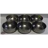 Image 1 : LOT OF 6 STAINLESS STEEL HIGH QUALITY 7" MIXING