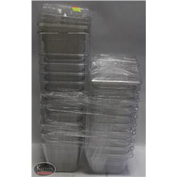 LOT OF APPROX 33 ASST. CAMBRO INSERTS W/ 8 LIDS