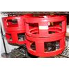 Image 1 : LOT OF 4 KEG STACKERS, RED