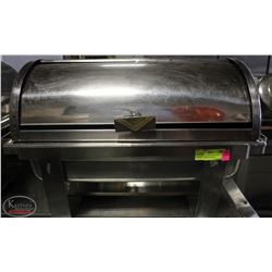 ROLL TOP CHAFING DISH AND STAND (LOOSE HANDLE)