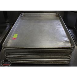 LOT OF 14 FULL SIZE BAKING SHEETS/PANS