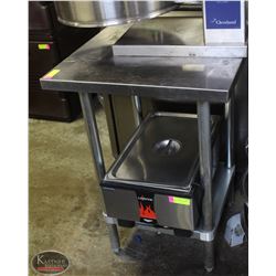 STAINLESS STEEL WORK TABLE W/ UNDERSHELF