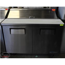 TRUE 4' STAINLESS STEEL TWO DOOR REFRIGERATOR PREP