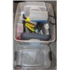Image 1 : TOTE OF ASSORTED STORAGE CONTAINERS, KITCHEN