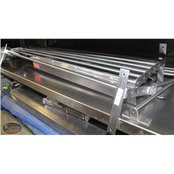LOT OF 6 SECTIONS OF TUBULAR SHELVING