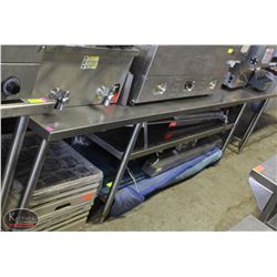 10'FT STAINLESS STEEL EQUIPMENT STAND W/ 2 UNDER